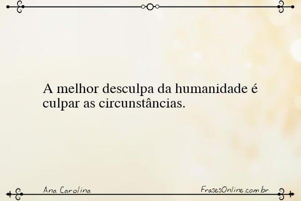 Frase de Ana Carolina