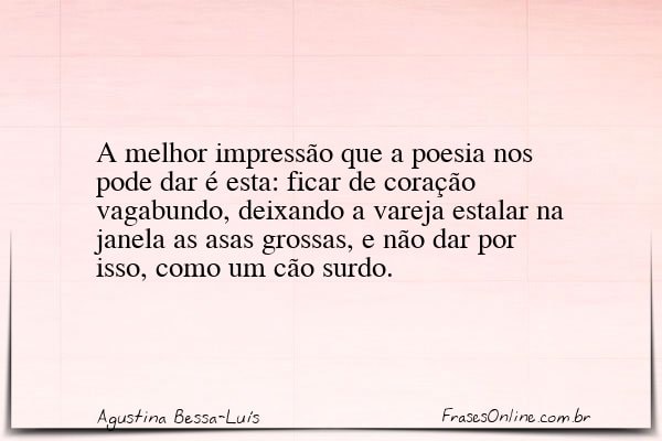 Frase de Agustina Bessa-Luís