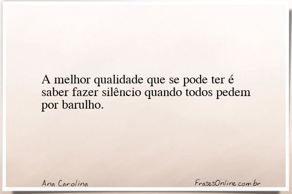 Frase de Ana Carolina