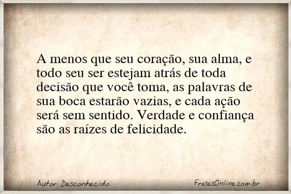 Frase de Autor Desconhecido