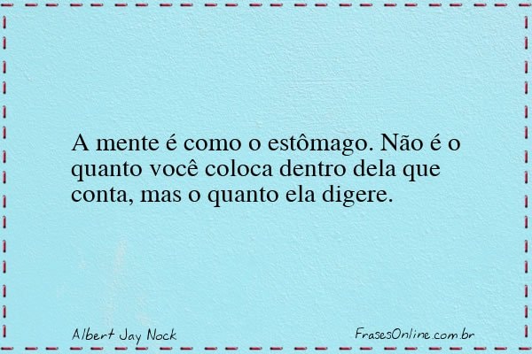Frase de Albert Jay Nock