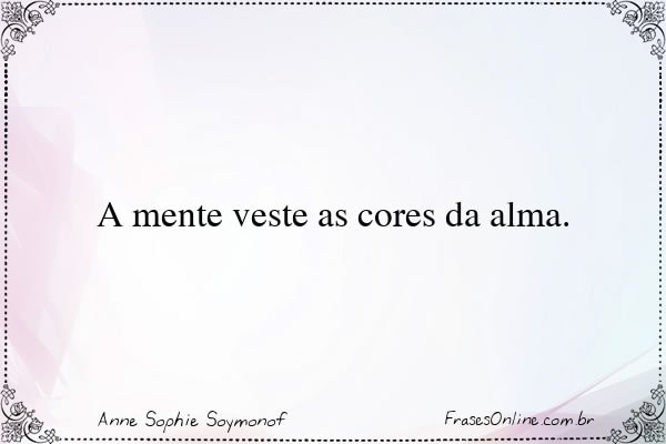 Frase de Anne Sophie Soymonof