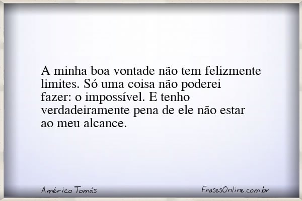 Frase de Américo Tomás