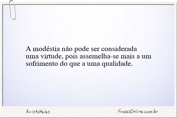 Frase de Aristóteles