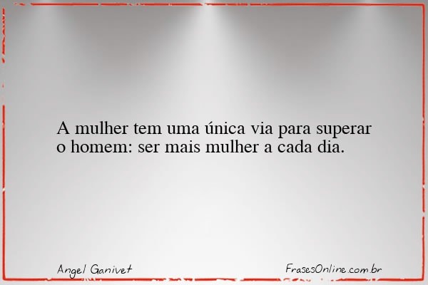 Frase de Angel Ganivet