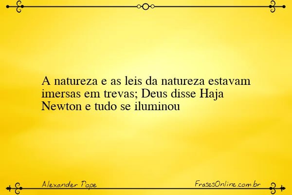 Frase de Alexander Pope