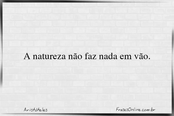 Frase de Aristóteles