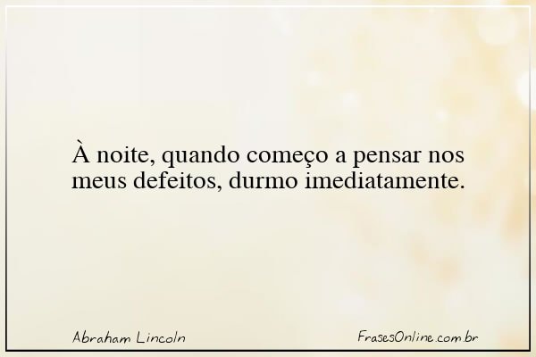 Frase de Abraham Lincoln