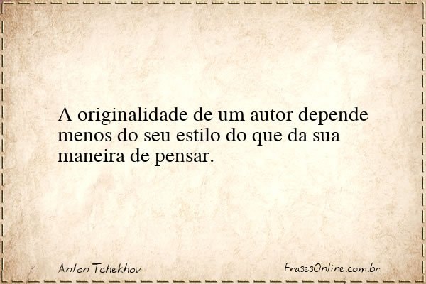 Frase de Anton Tchekhov
