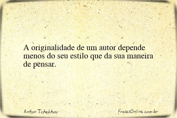 Frase de Anton Tchekhov