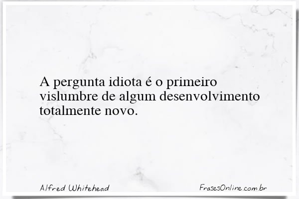 Frase de Alfred Whitehead