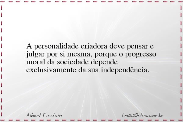 Frase de Albert Einstein