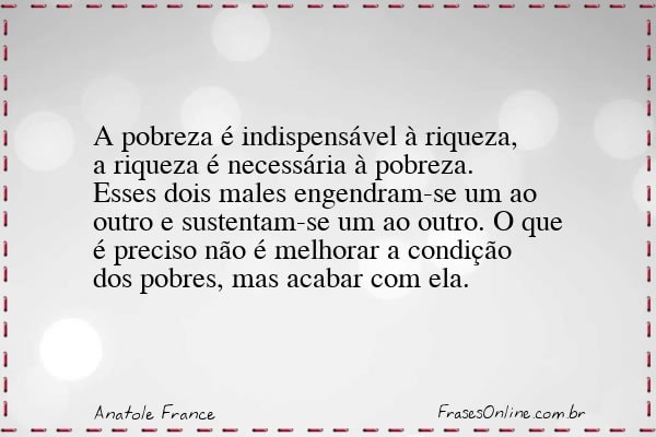 Frase de Anatole France