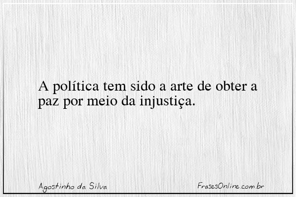 Frase de Agostinho da Silva