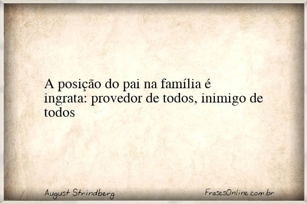 Frase de August Strindberg