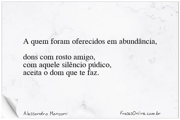 Frase de Alessandro Manzoni