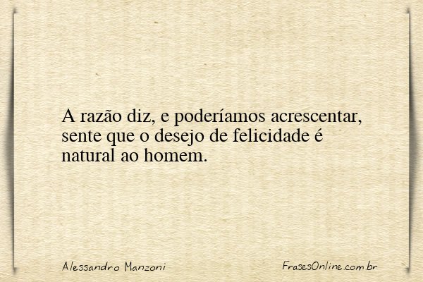 Frase de Alessandro Manzoni