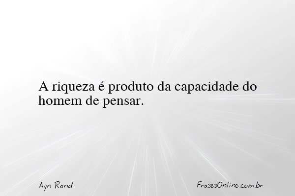 Frase de Ayn Rand