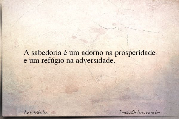 Frase de Aristóteles