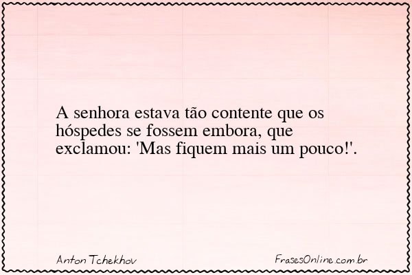 Frase de Anton Tchekhov
