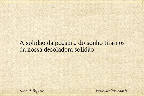 Frase de Albert Béguin