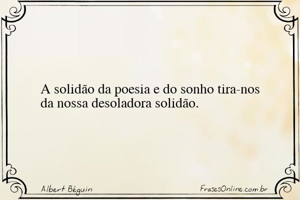 Frase de Albert Béguin