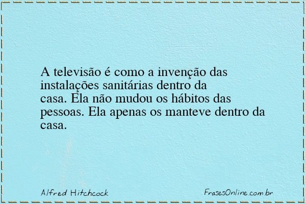 Frase de Alfred Hitchcock
