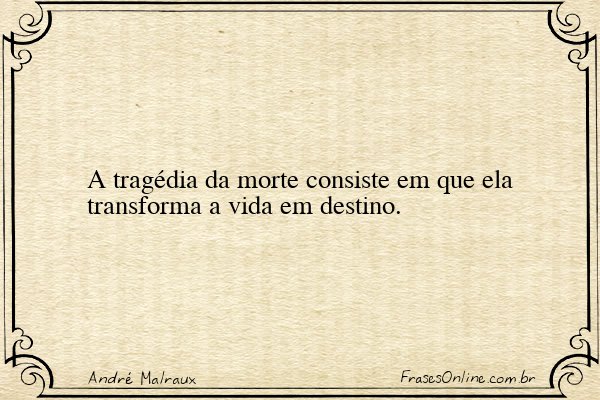 Frase de André Malraux