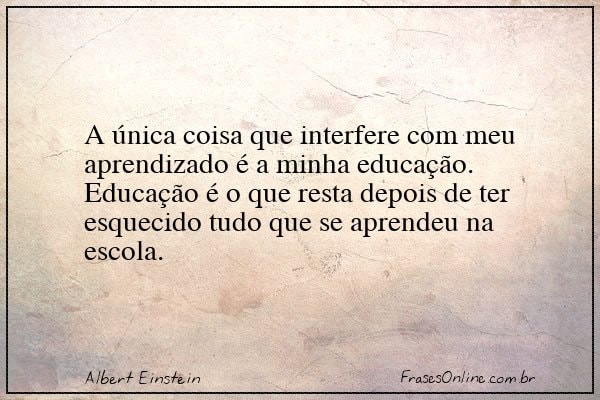 Frase de Albert Einstein