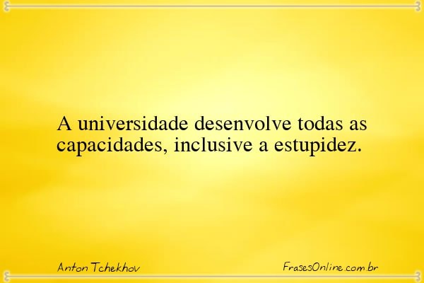 Frase de Anton Tchekhov