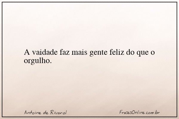 Frase de Antoine de Rivarol