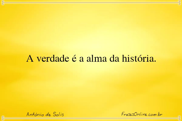 Frase de António de Solis