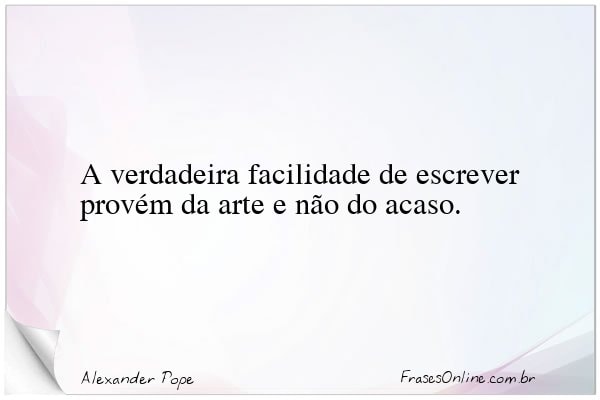 Frase de Alexander Pope