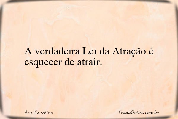 Frase de Ana Carolina