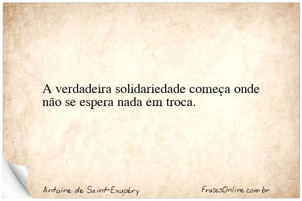 Frase de Antoine de Saint-Exupéry