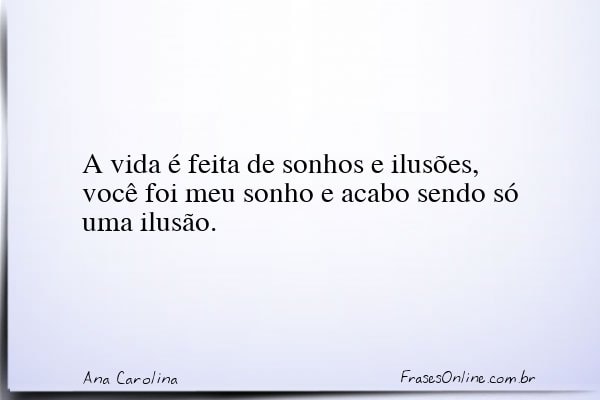 Frase de Ana Carolina