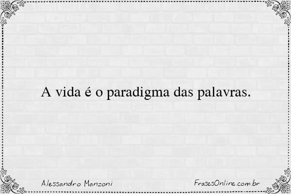 Frase de Alessandro Manzoni