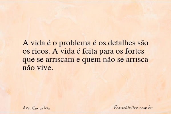 Frase de Ana Carolina