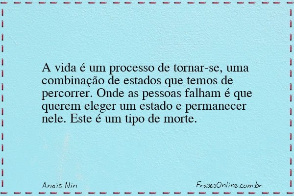 Frase de Anaïs Nin