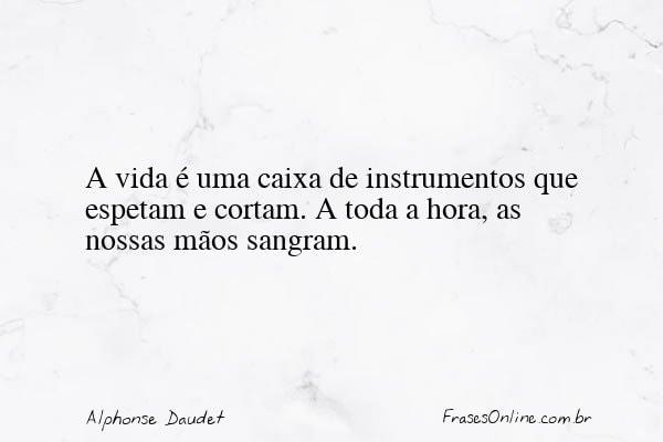 Frase de Alphonse Daudet