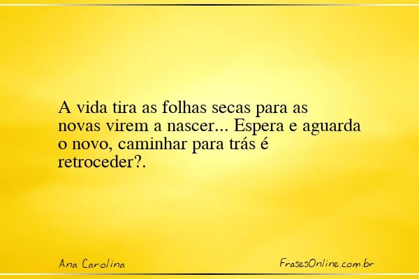 Frase de Ana Carolina