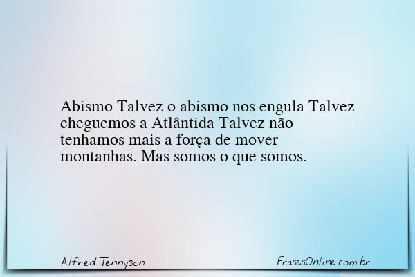 Frase de Alfred Tennyson