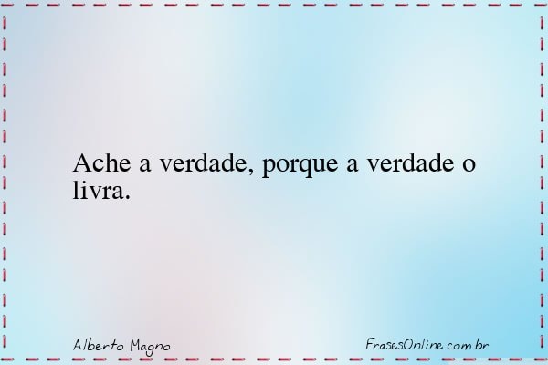 Frase de Alberto Magno