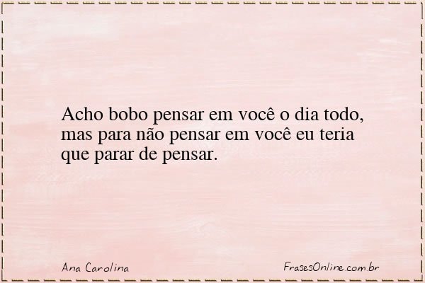 Frase de Ana Carolina