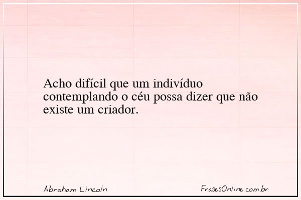 Frase de Abraham Lincoln