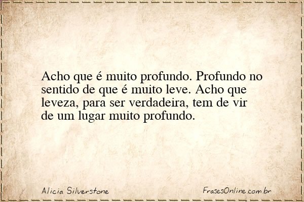 Frase de Alicia Silverstone