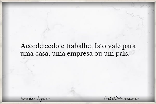 Frase de Amador Aguiar