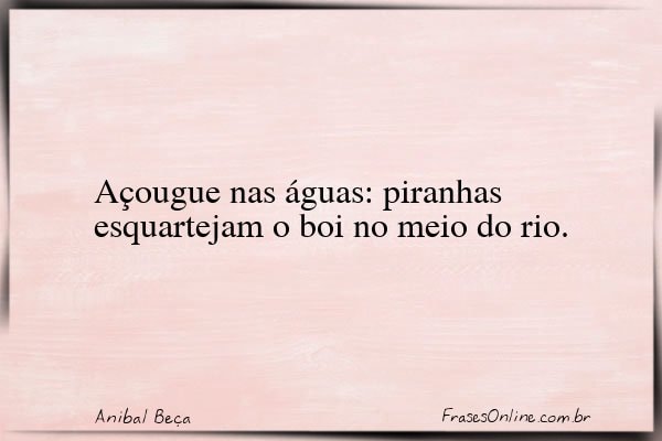 Frase de Anibal Beça