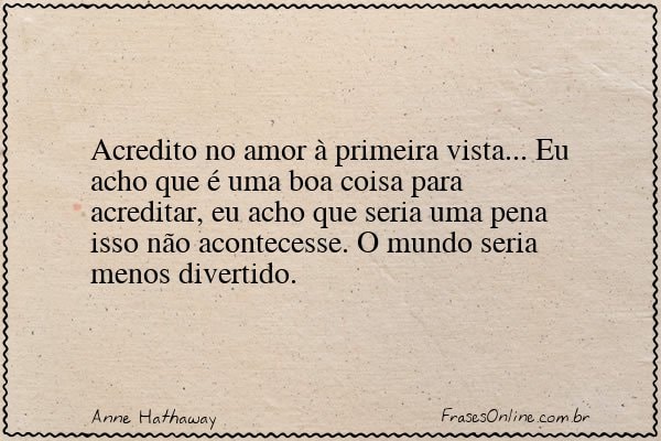 Frase de Anne Hathaway