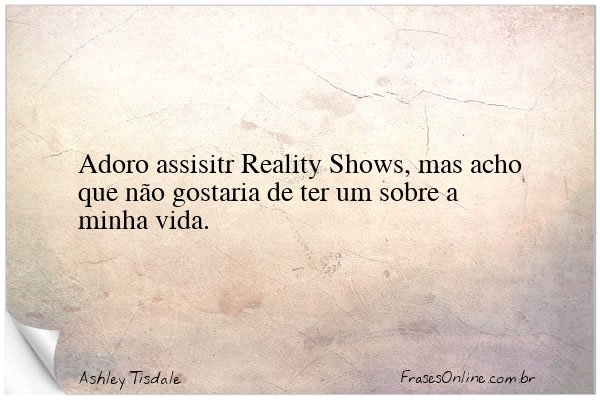 Frase de Ashley Tisdale